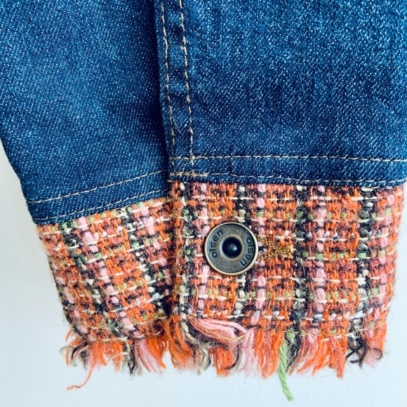 Super Cute Olsen Europe Stretch Denim Jacket - Picture 3 of 8